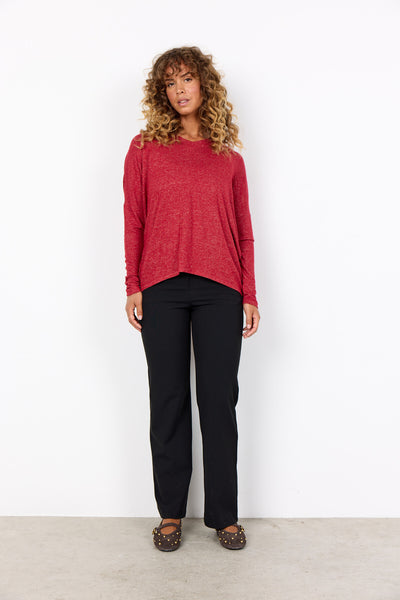 SC-BIARA 90 Blouse Dark red