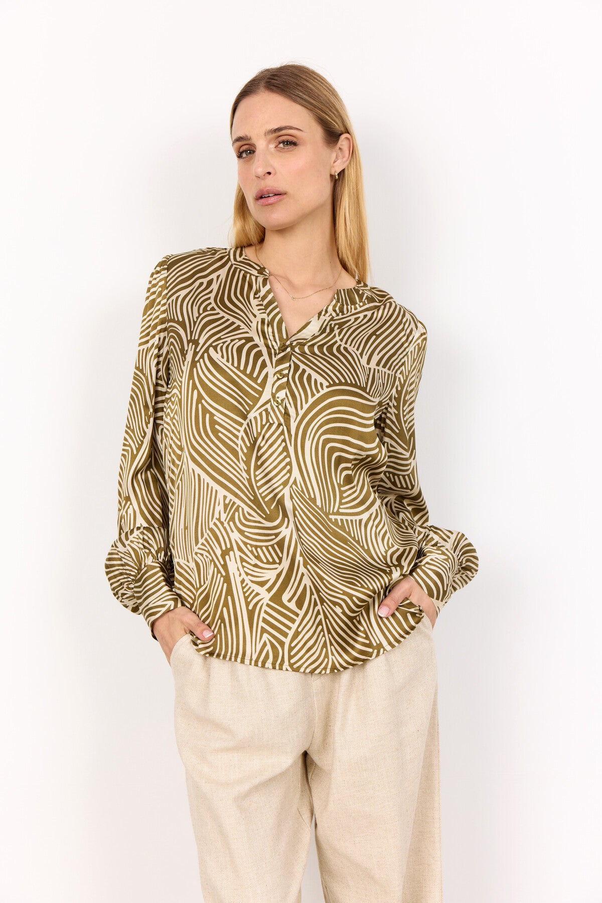 SC-SIGNORA 2 Blouse Olive