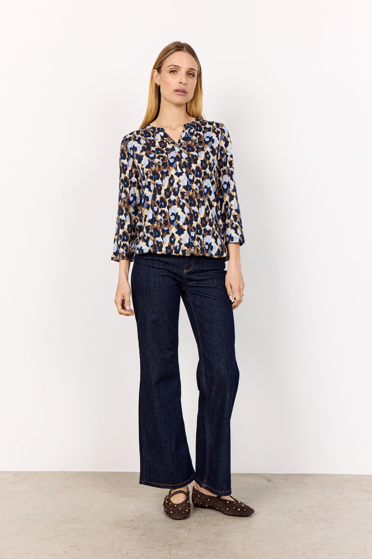 SC-FELICITY AOP 516 Blouse Light blue