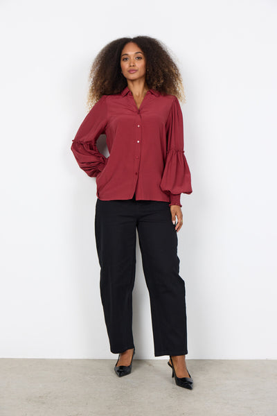 SC-BARBEL 2 Shirt Ruby red