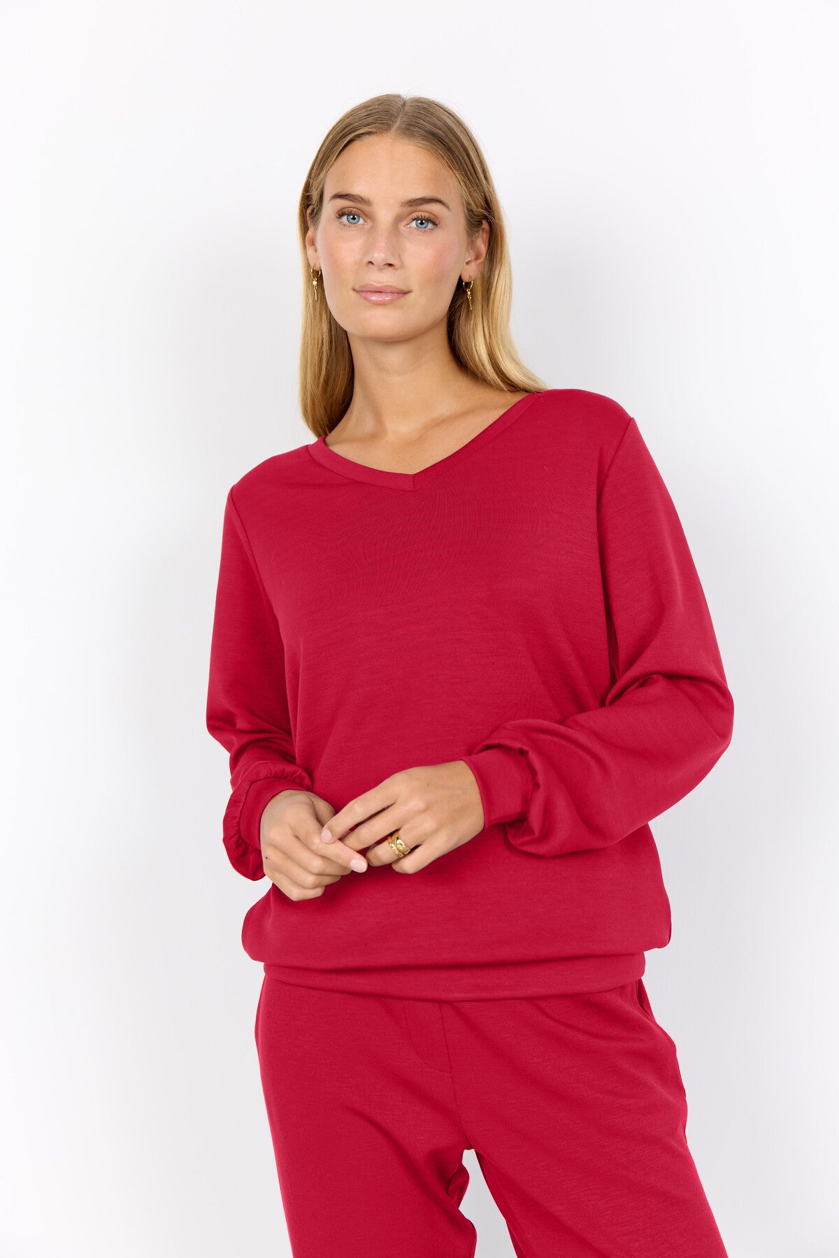 SC-BANU 194 Blouse Dark red