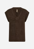 SC-GERMAINE 6 Waistcoat Dark plum
