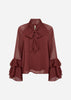 SC-NAIA 11 Blouse Ruby red