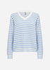SC-REMONE STRIPE 42 Pullover Light blue