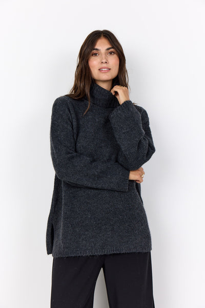 SC-GUNNA 6 Pullover Dark grey