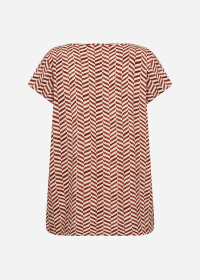 SC-SELIA 1 Blouse Rust red