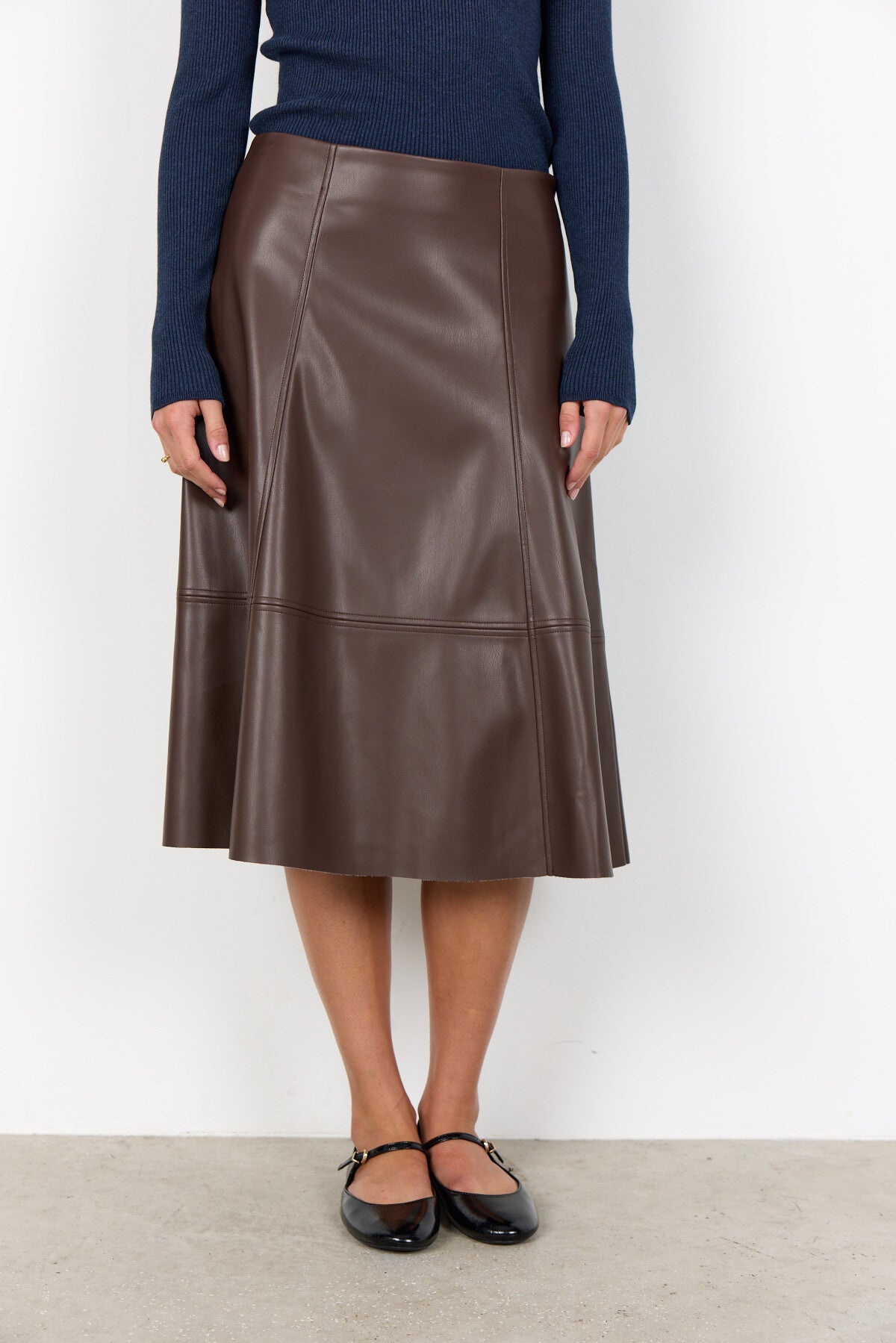 SC-BECKIE 18 Skirt Dark brown