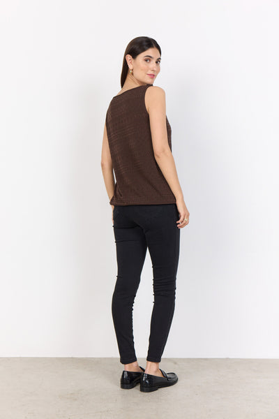 SC-SATINE 1 Top Dark brown