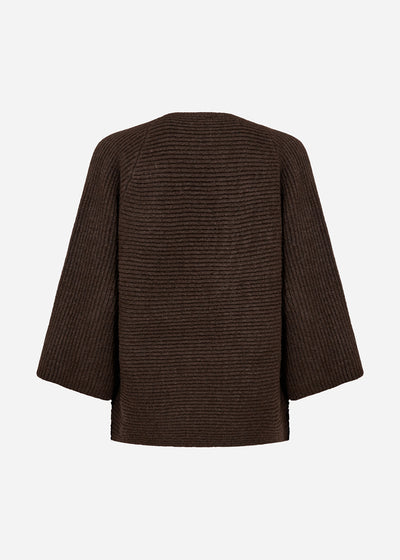 SC-SELEEN 1 Cardigan Dark brown