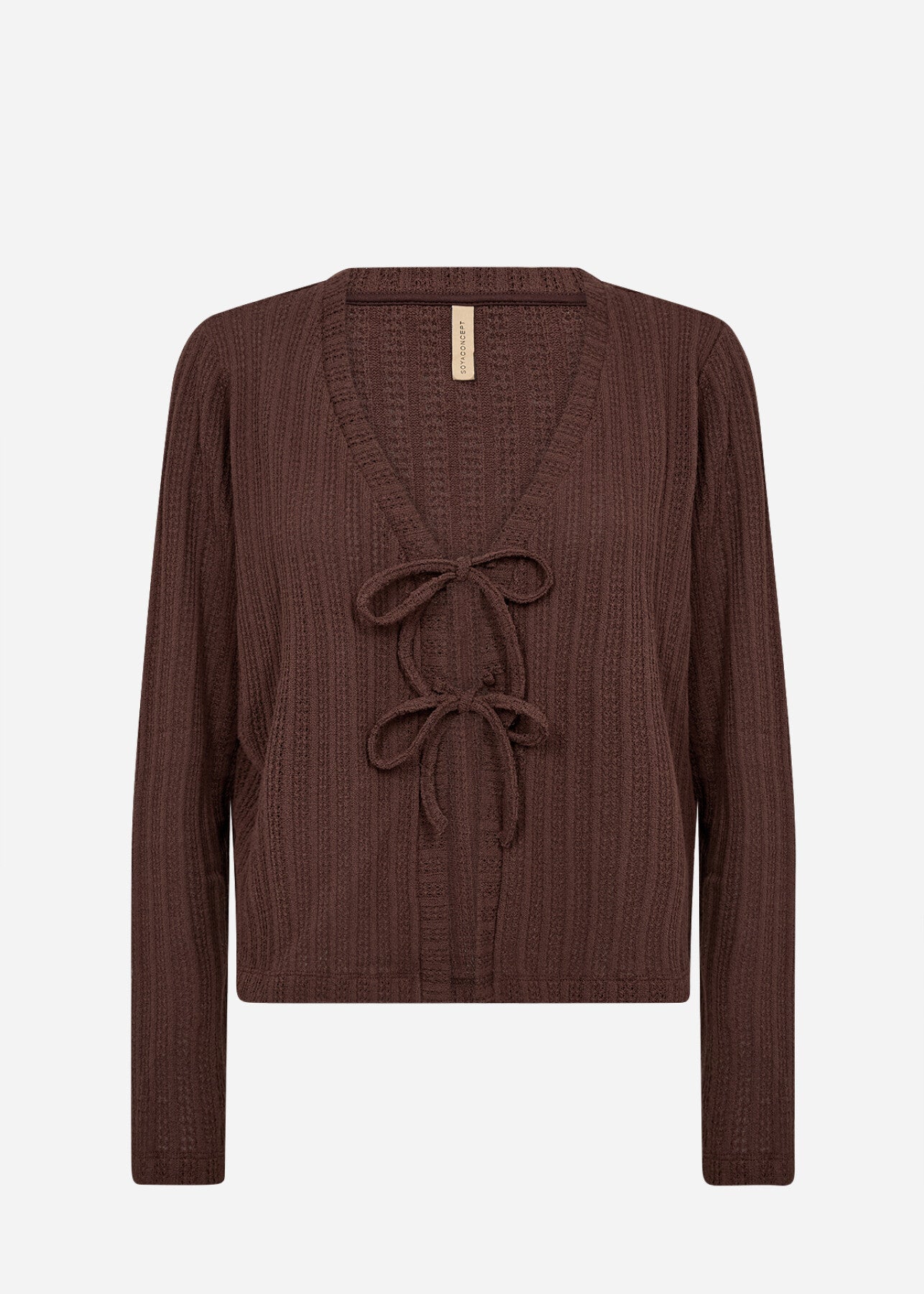 SC-SHONAS 3 Cardigan Dark brown