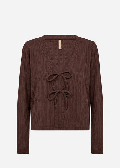 SC-SHONAS 3 Cardigan Dark brown