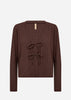 SC-SHONAS 3 Cardigan Dark brown
