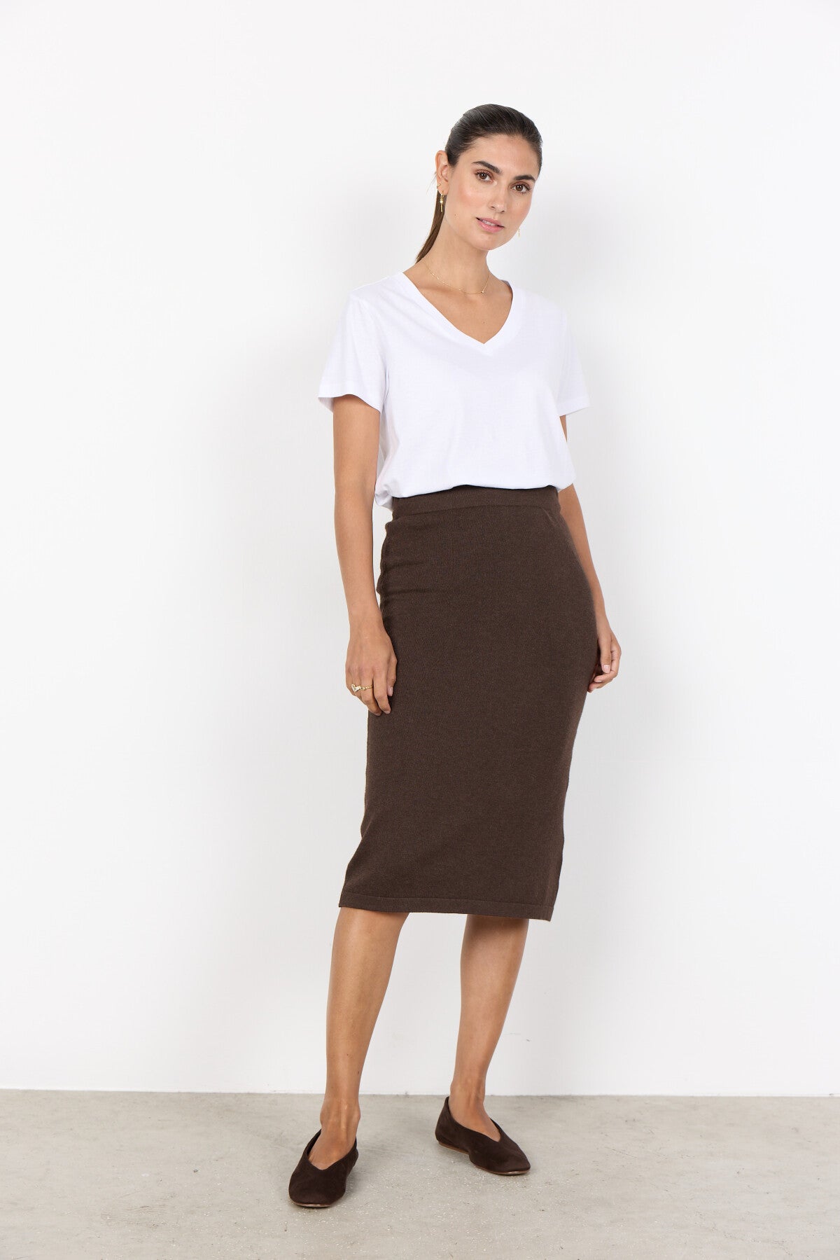 SC-DOLLIE 798 Skirt Dark brown