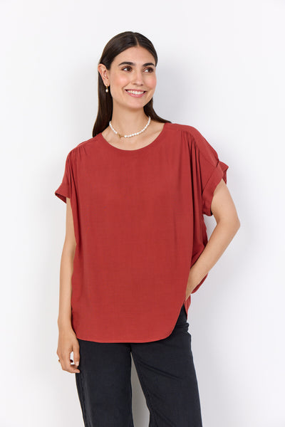 SC-RADIA 214 Blouse Rust red
