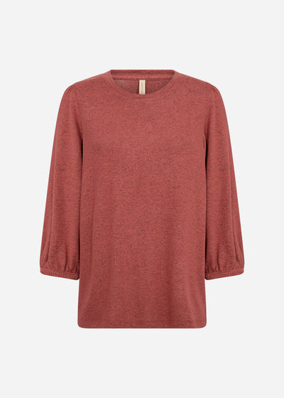 SC-BIARA 116 Blouse Rust red