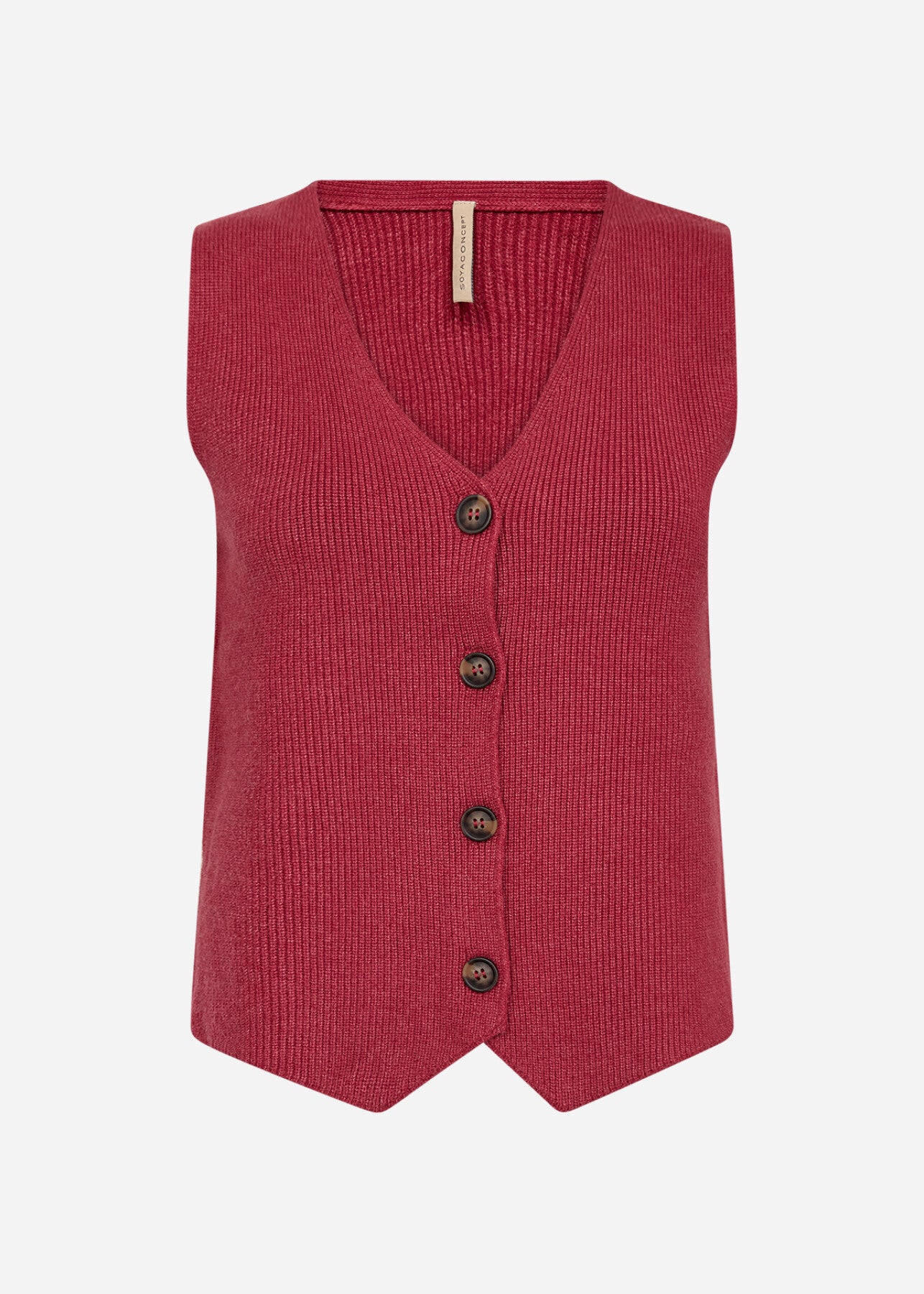 SC-KANITA 27 Waistcoat Dark red