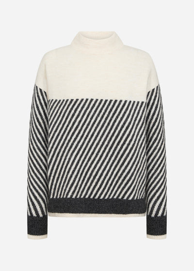 SC-NESSIE STRIPE 71 Pullover Cream