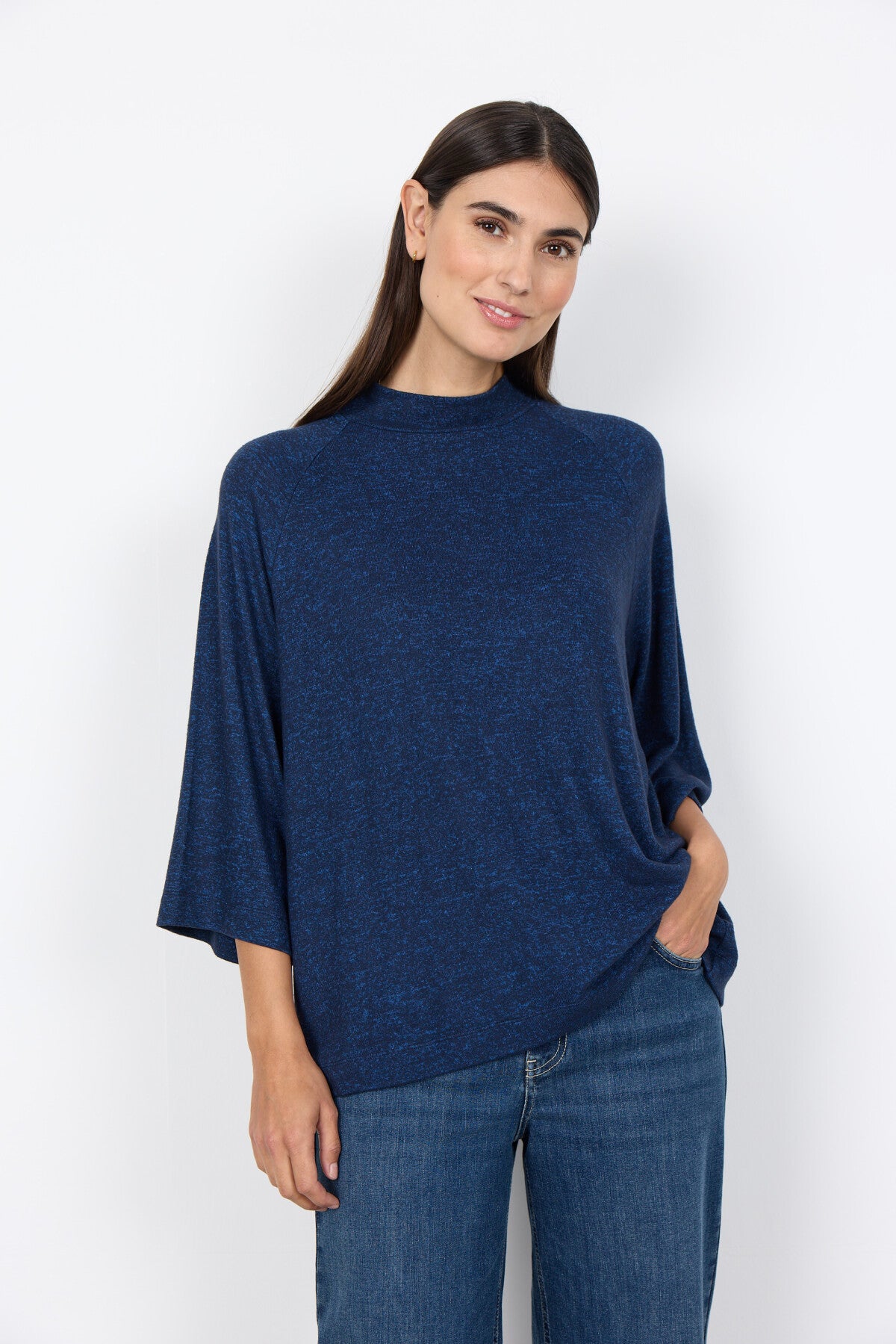 SC-BIARA 151 Blouse Navy