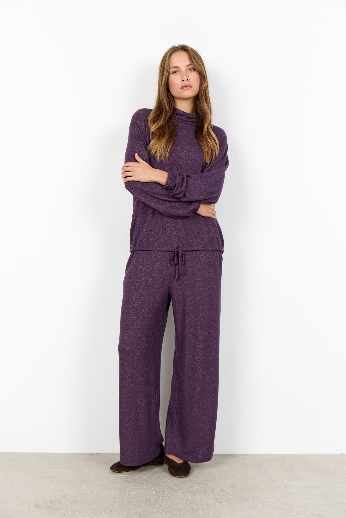 SC-BIARA 147 Blouse Purple