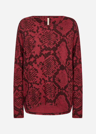 SC-BIARA AOP 145 Blouse Bordeaux