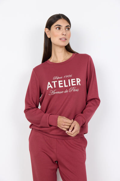 SC-BANU 281 Sweatshirt Ruby red