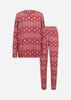 SC-BIARA 162 - AOP SET Pyjamas Red