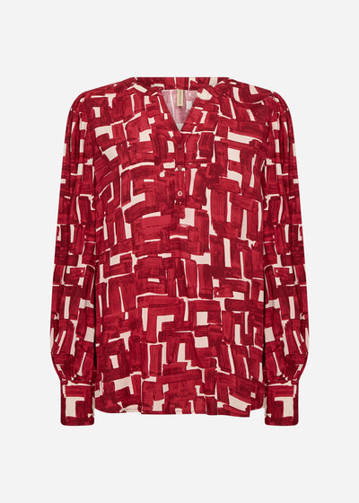 SC-VEBINA 1 Blouse Dark red