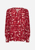 SC-VEBINA 1 Blouse Dark red