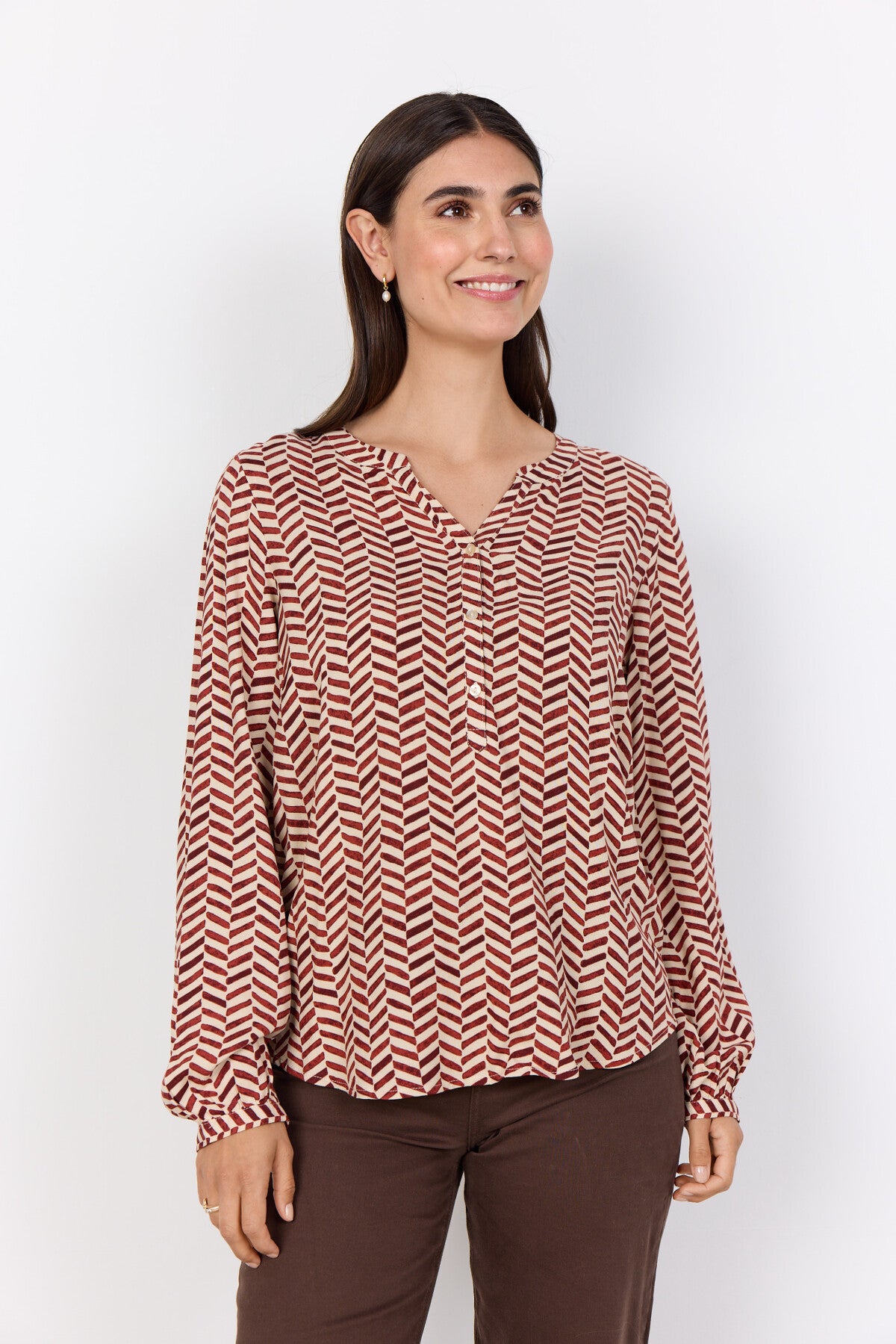 SC-SELIA 2 Blouse Rust red