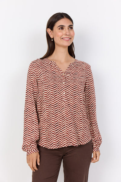 SC-SELIA 2 Blouse Rust red
