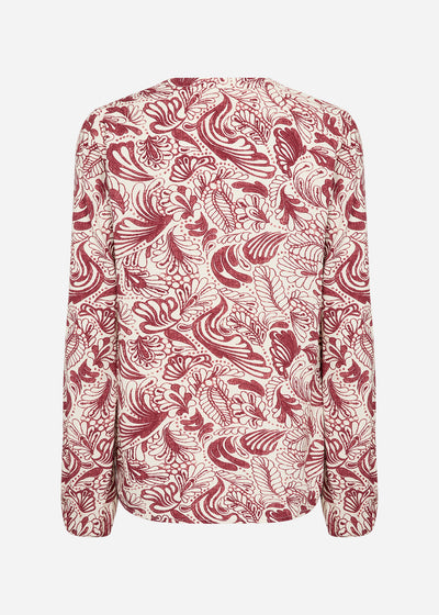 SC-BAYAN 2 Blouse Ruby red