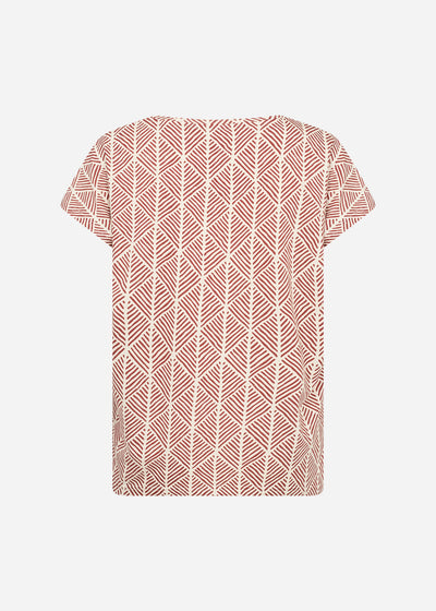 SC-FELICITY AOP 513 T-shirt Rust red