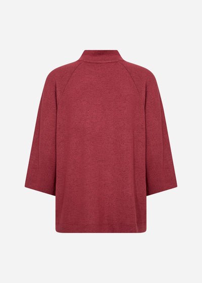 SC-BIARA 151 Blouse Ruby red