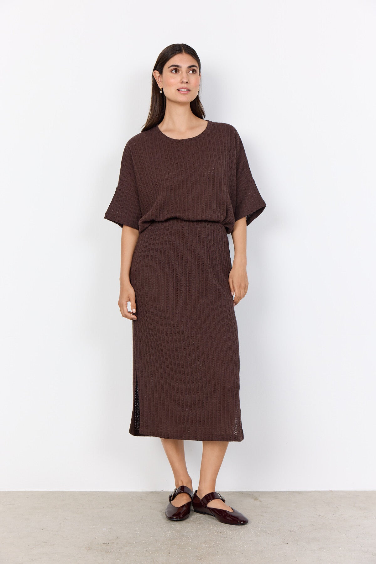 SC-SHONAS 4 Skirt Dark brown