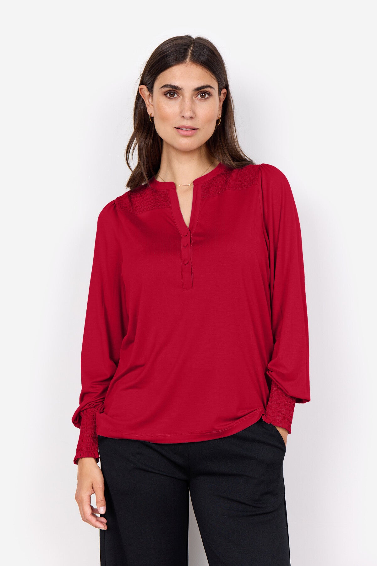 SC-MARICA 303 Blouse Dark red