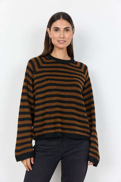 SC-ORLEAN STRIPE 14 Pullover Black