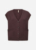 SC-KANITA 37 Waistcoat Dark plum