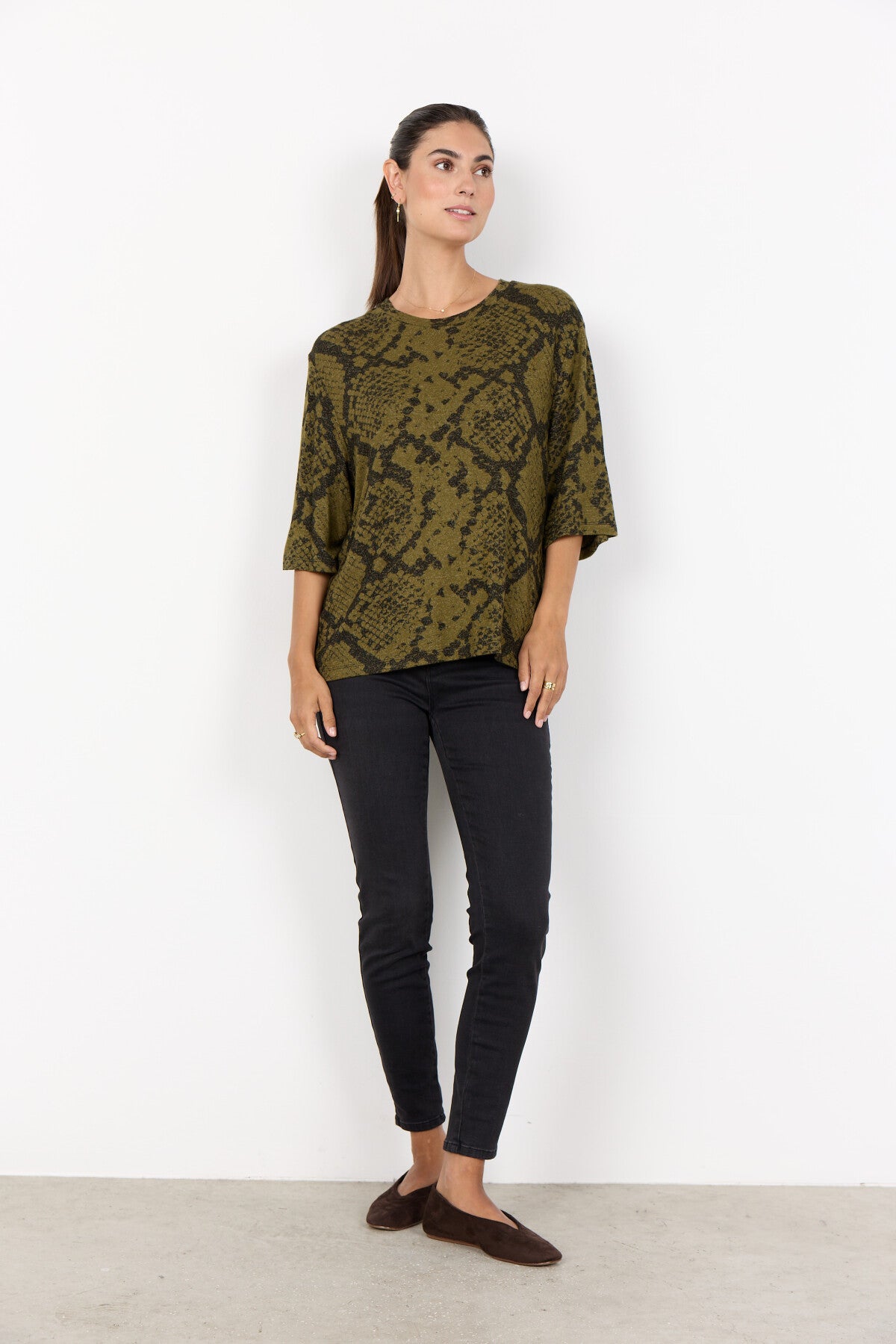 SC-BIARA AOP 144 T-shirt Dark green
