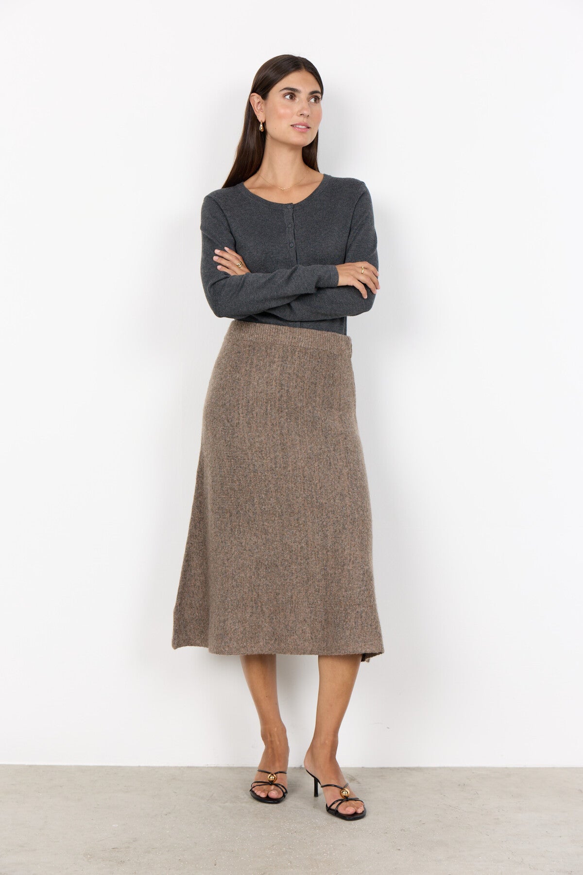 SC-VIDA 2 Skirt Dark sand