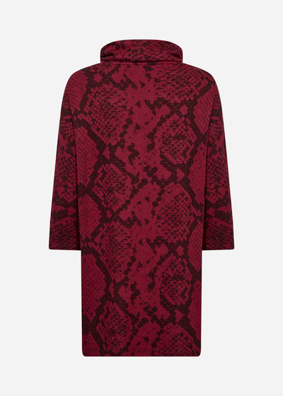 SC-BIARA AOP 146 Sweatshirt Bordeaux