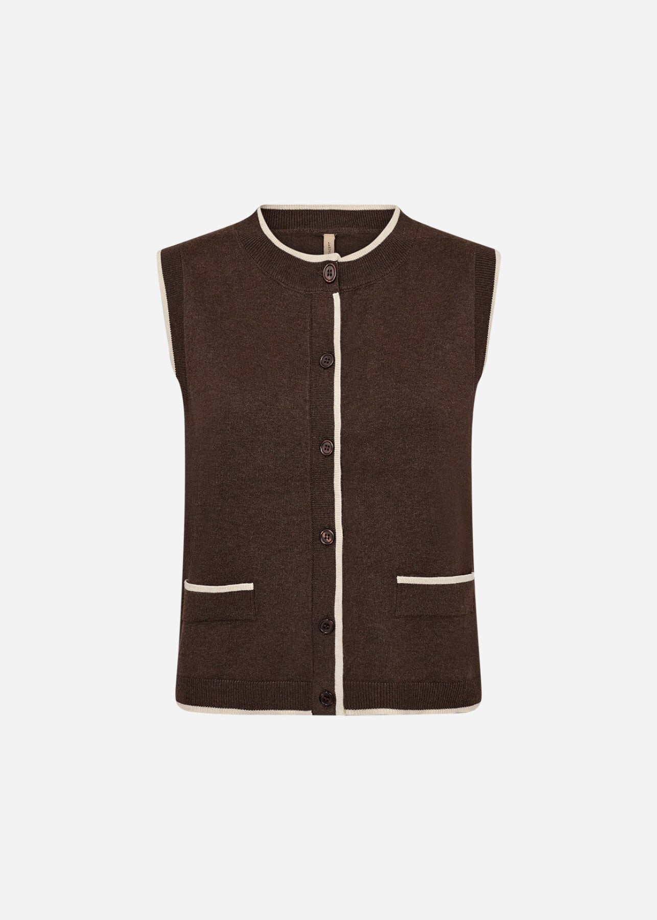 SC-DOLLIE 792 Waistcoat Dark brown