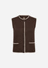 SC-DOLLIE 792 Waistcoat Dark brown