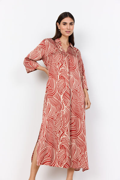 SC-SIGNORA 4 Dress Rust red