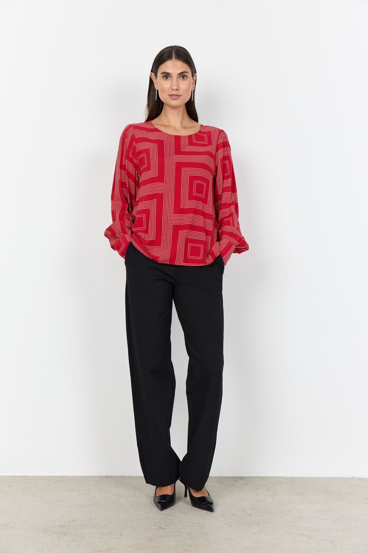 SC-ANNABEL 1 Blouse Red