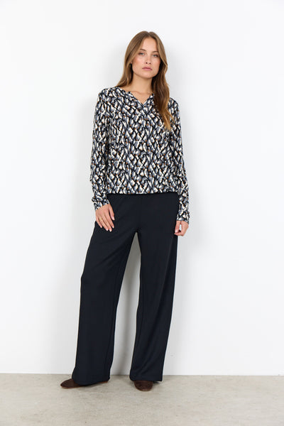 SC-FELICITY AOP 527 Blouse Black