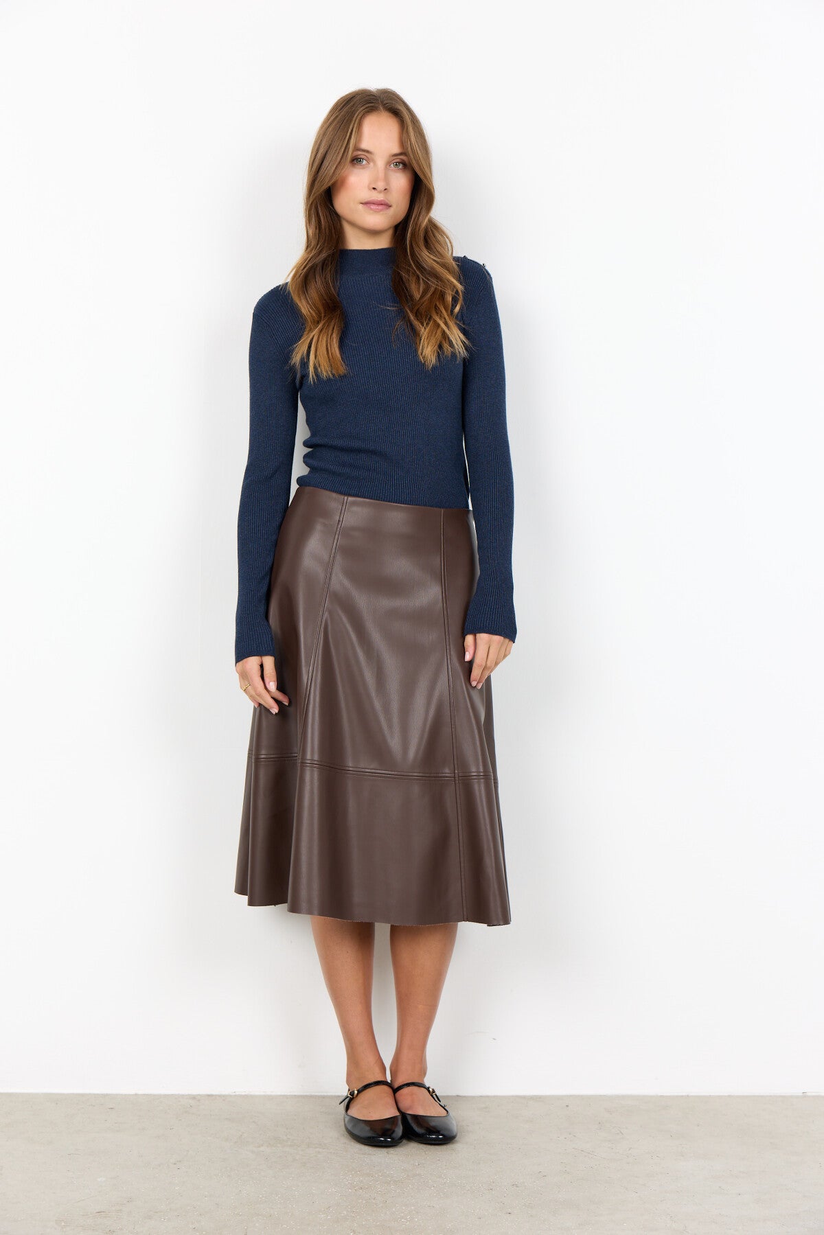 SC-BECKIE 18 Skirt Dark brown