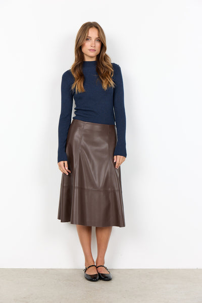SC-BECKIE 18 Skirt Dark brown