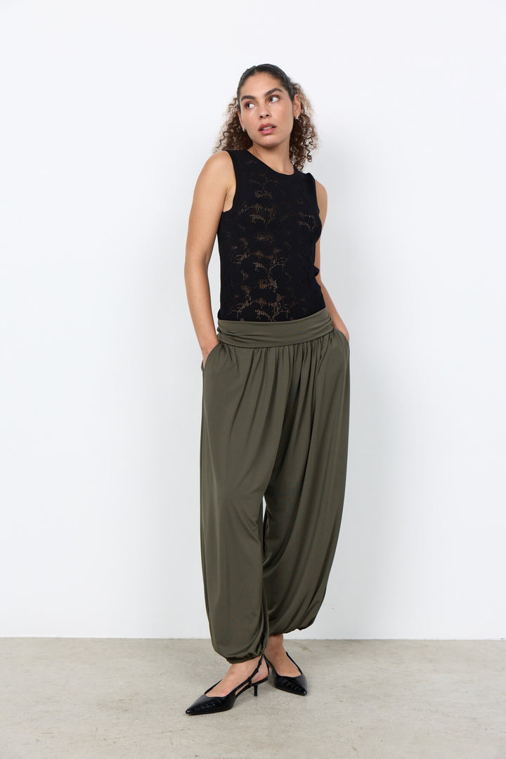 SC-GLENNA 2 Pants in Dark green from soyaconcept | Soyaconcept.com