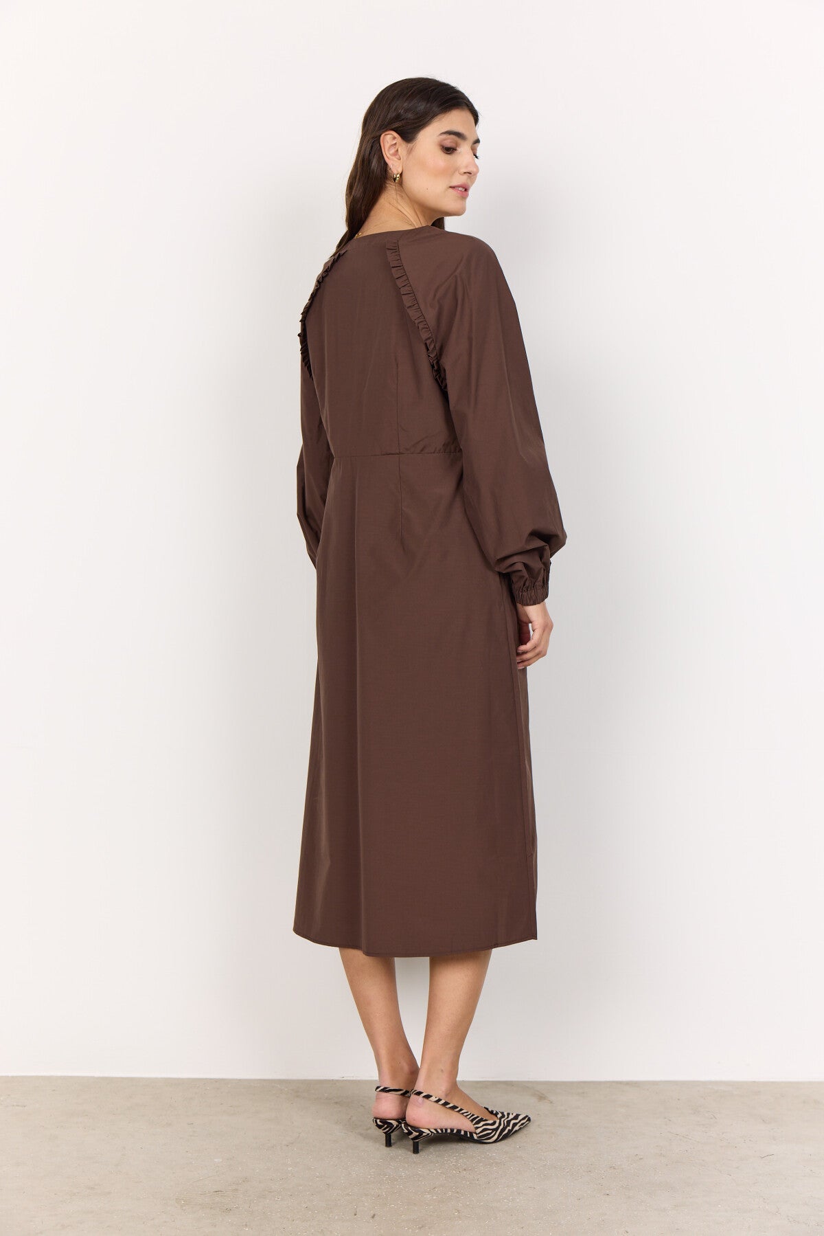SC-NETTI 111 Dress Dark brown