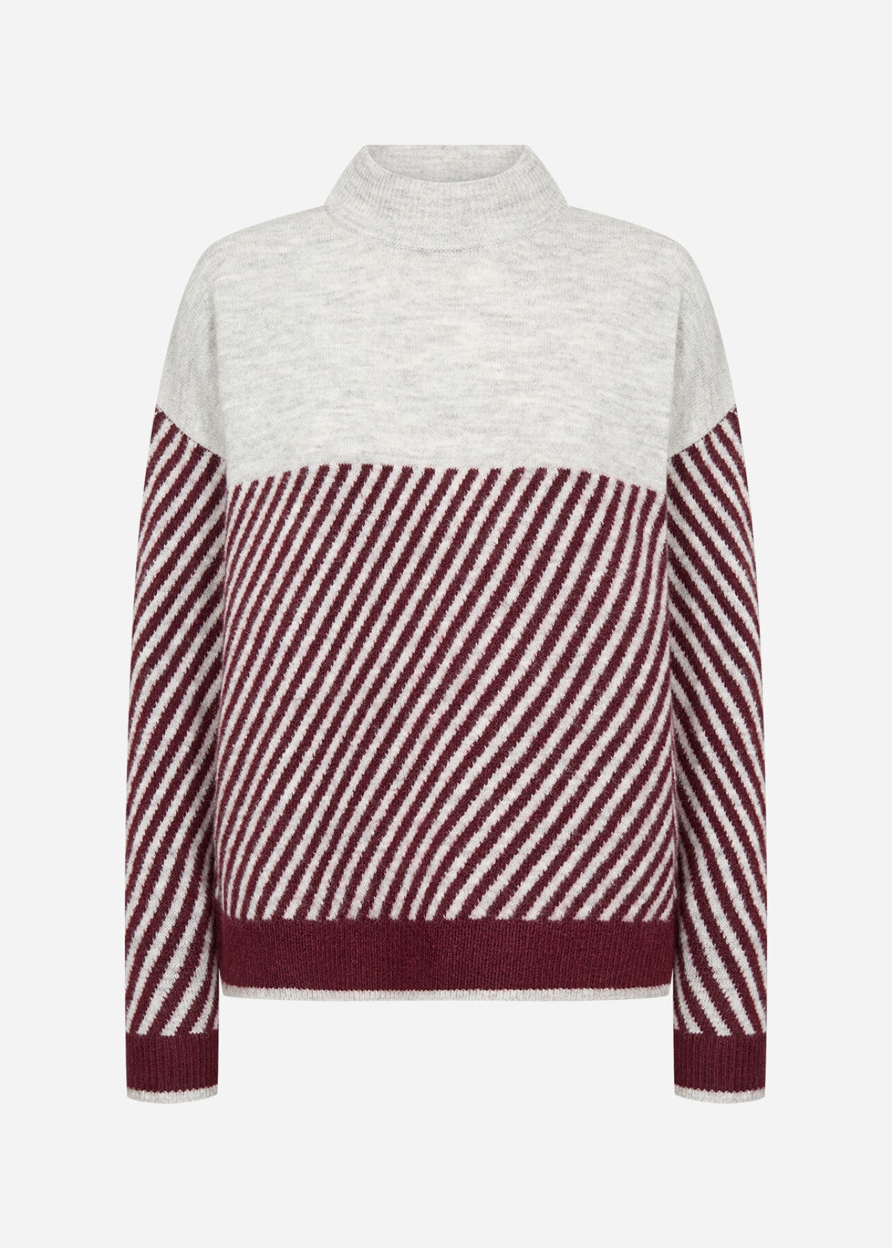 SC-NESSIE STRIPE 71 Pullover Bordeaux